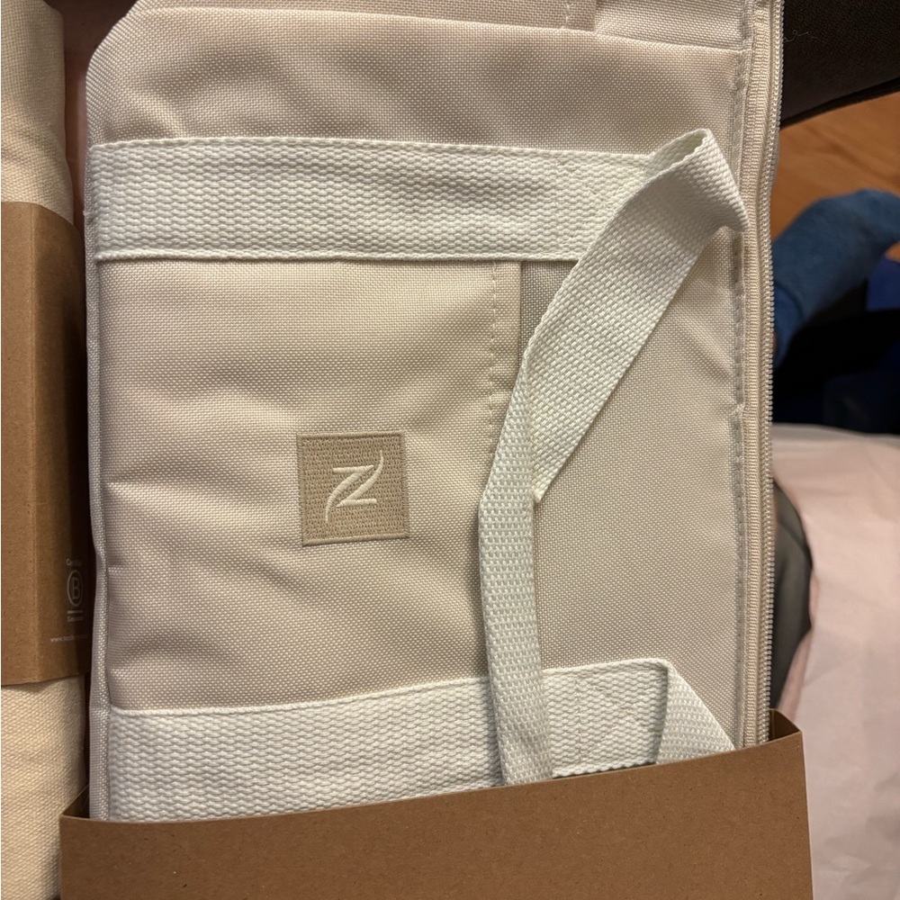 Nespresso White and Cream Carrying Case